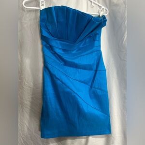 Blue Daisy Mini Cocktail Dress - Fits like a glove!